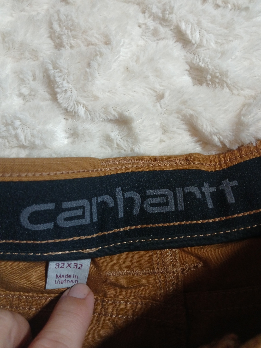 Carhartt Mens Rugged Flex Steel Double Front Pants Camel Brown Size 32 × 32 - Picture 6 of 11